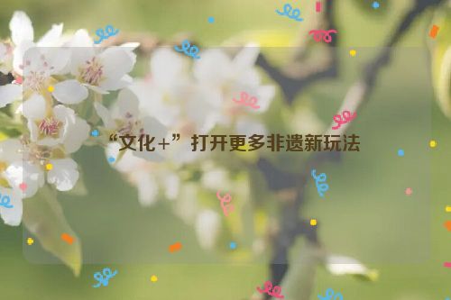 “文化+”打开更多非遗新玩法