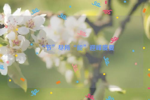 “节”尽所“能”迎峰度夏