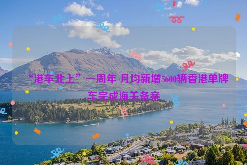 “港车北上”一周年 月均新增5600辆香港单牌车完成海关备案