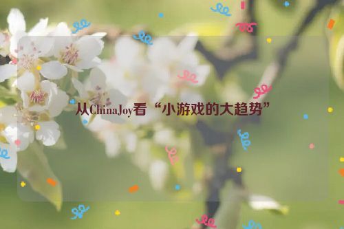 从ChinaJoy看“小游戏的大趋势”