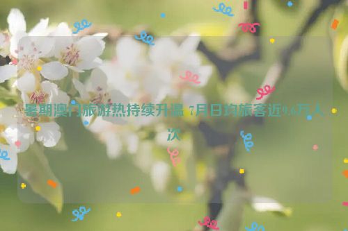 暑期澳门旅游热持续升温 7月日均旅客近9.6万人次