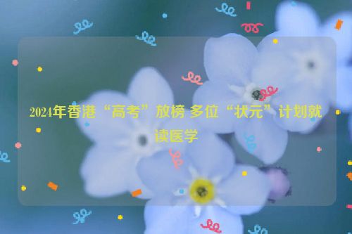2024年香港“高考”放榜 多位“状元”计划就读医学