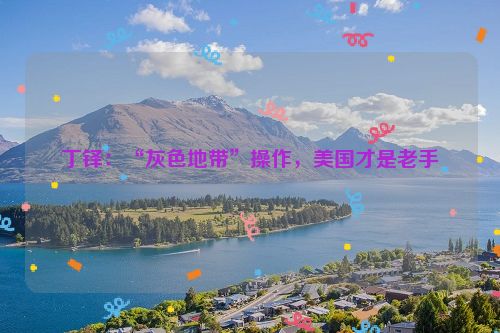丁铎：“灰色地带”操作，美国才是老手