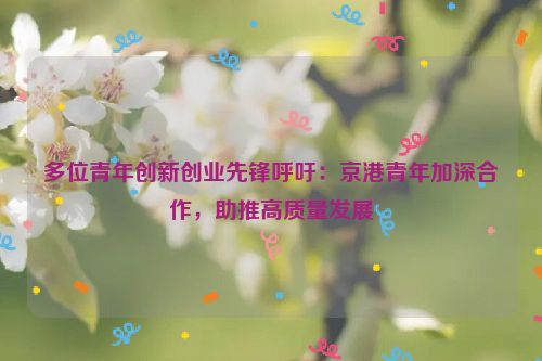 多位青年创新创业先锋呼吁：京港青年加深合作，助推高质量发展