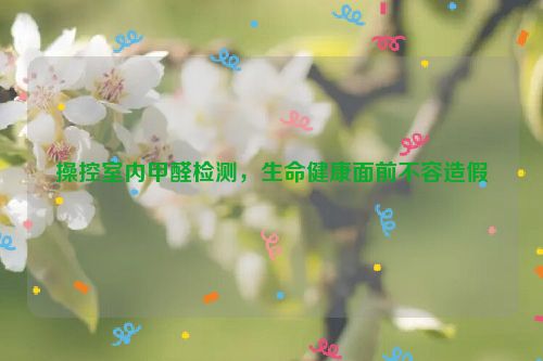 操控室内甲醛检测，生命健康面前不容造假