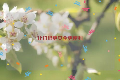 让扫码更安全更便利