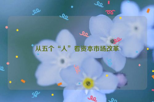 从五个“人”看资本市场改革