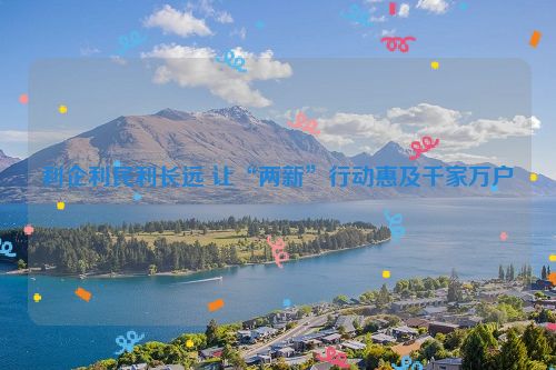 利企利民利长远 让“两新”行动惠及千家万户