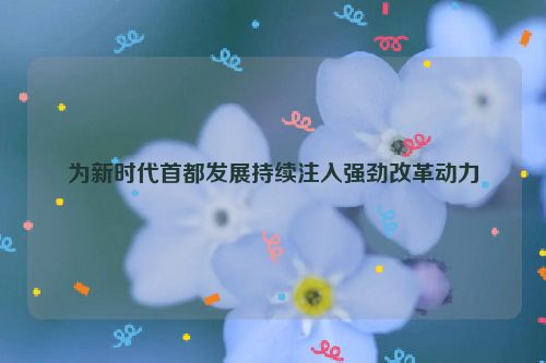 为新时代首都发展持续注入强劲改革动力
